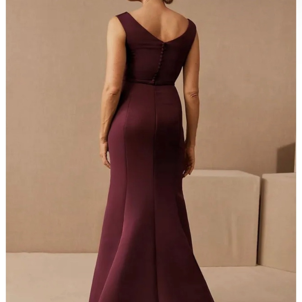 Amsale Perla boat neck dress- Anthropologie